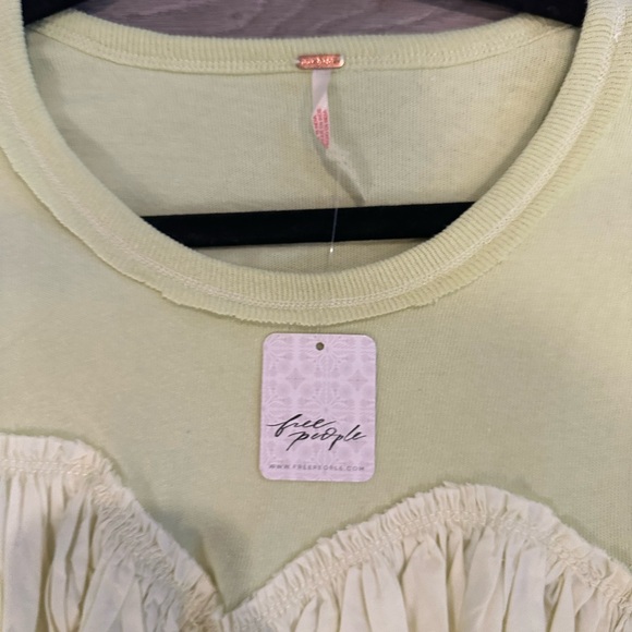 Free People Catalina Mini Dress Women XS Green Scoop Neck Cuffed Sleeve VSQ55 - Picture 6 of 8